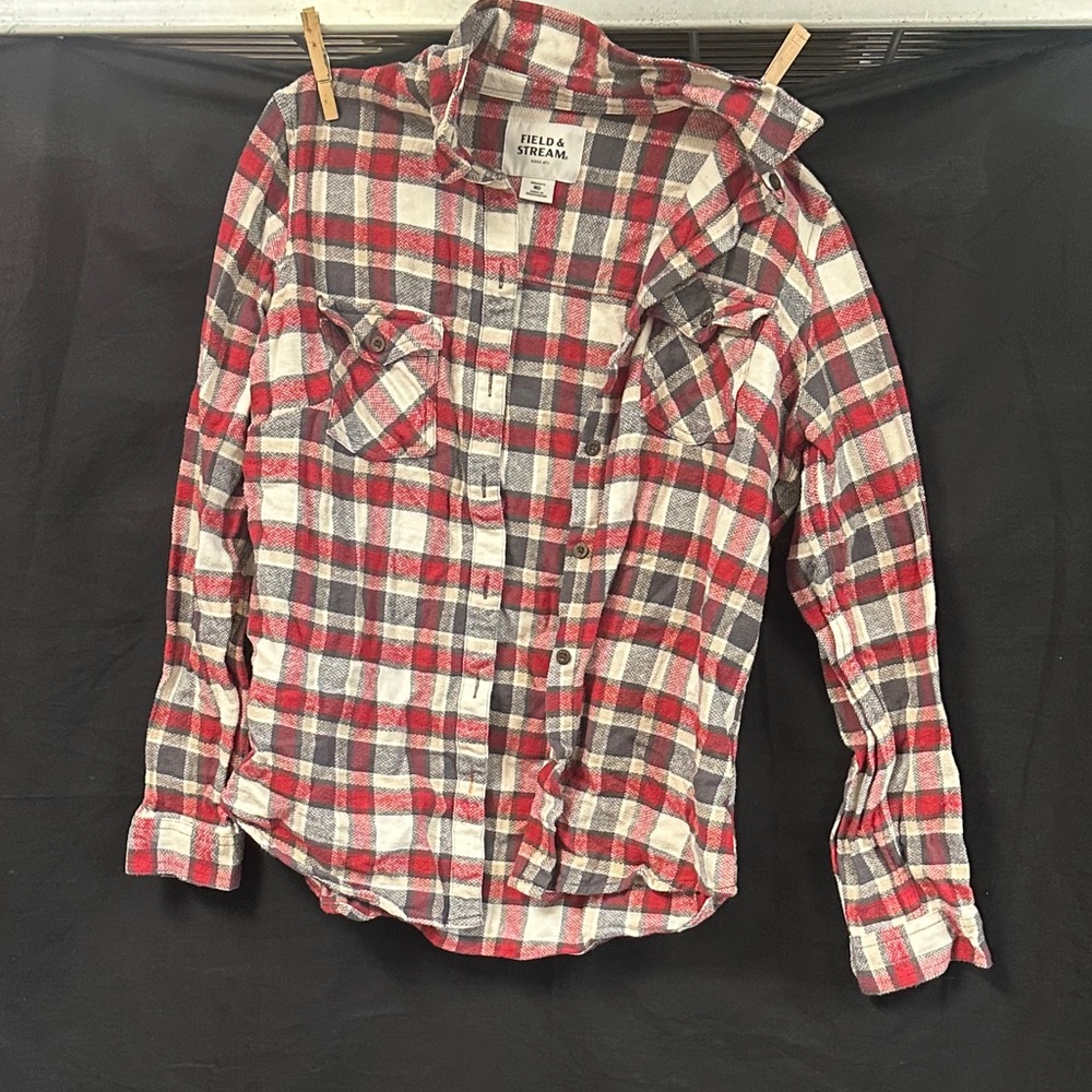 Field & Stream Red and Gray Checkered Shirt